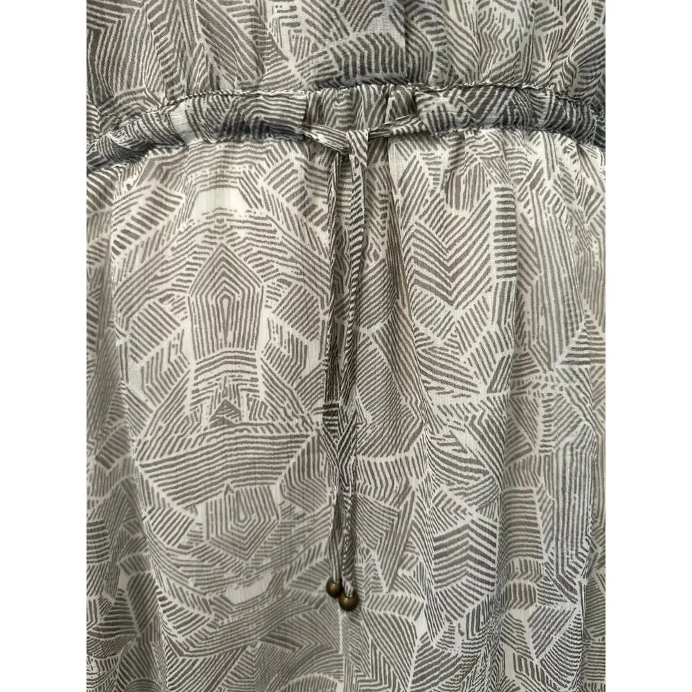 Anine Bing Gray Printed Shirt Dress - Picture 5 of 10